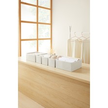 PremiumPort 6'lı Gri Pötikare Çekmece ve Dolap Organizer Seti