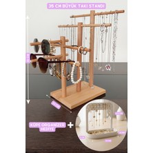 PremiumPort Şık Takı Organizer ve Askısı, 35 cm Kolye Standı, Düzenleyici