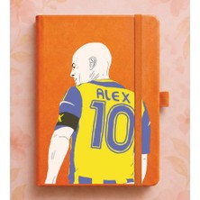 Adasena Tarihsiz 224 Sayfa Termo Defter Baskılı Desenli 13X21 cm Turuncu - Alex