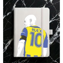 Adasena Tarihsiz 192 Sayfa Mini Termo Defter Baskılı Desenli 9X14 cm Beyaz - Alex