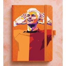 Adasena Tarihsiz 224 Sayfa Termo Defter Baskılı Desenli 13X21 cm Turuncu - Mauro