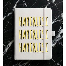 Adasena Tarihsiz 224 Sayfa Termo Defter Baskılı Desenli 13X21 cm Beyaz - Hayırlısı