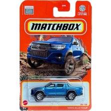 Matchbox Toyota Hilux Pickup - Mavi (1/64) Yurt Dışı Uzun Kartonet - HVL85