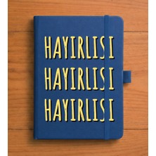 Adasena Tarihsiz 192 Sayfa Mini Termo Defter Baskılı Desenli 9X14 cm Lacivert - Hayırlısı