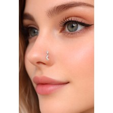Sacce Scarves & Accessories Ay Sallantılı Gümüş Hızma 925 Ayar Ay Figürlü Hızma