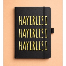 Adasena Tarihsiz 192 Sayfa Mini Termo Defter Baskılı Desenli 9X14 cm Siyah - Hayırlısı