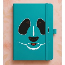Adasena Tarihsiz 224 Sayfa Termo Defter Baskılı Desenli 13X21 cm Turkuaz - Tatlı Panda
