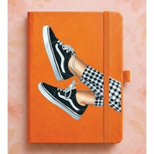 Adasena Tarihsiz 192 Sayfa Mini Termo Defter Baskılı Desenli 9X14 cm Turuncu - Relax