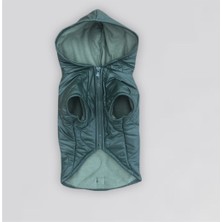 Feyza Design Haki Kapşonlu Köpek Montu, Şık ve Rahat Yağmurluk Tarzı Kıyafet