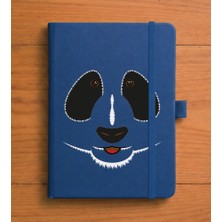 Adasena Tarihsiz 224 Sayfa Termo Defter Baskılı Desenli 13X21 cm Lacivert - Tatlı Panda