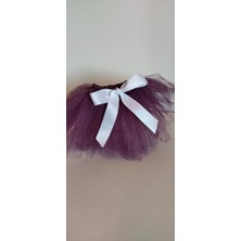 Feyza Design Sevimli Köpek ve Kedi Tütü Etek Mürdüm Renk, Şık ve Konforlu Tasarım