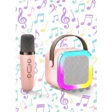 Bategen Yıldızların Sahnesi Rgb Işıklı Karaoke Ses Değiştirme Efektli Eğlence Seti