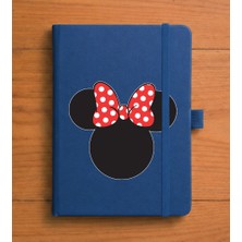 Adasena Tarihsiz 192 Sayfa Mini Termo Defter Baskılı Desenli 9X14 cm Lacivert - Minnie
