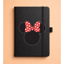 Adasena Tarihsiz 192 Sayfa Mini Termo Defter Baskılı Desenli 9X14 cm Siyah - Minnie