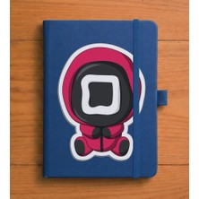 Adasena Tarihsiz 224 Sayfa Termo Defter Baskılı Desenli 13X21 cm Lacivert - SQUID001310