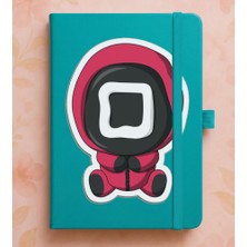 Adasena Tarihsiz 224 Sayfa Termo Defter Baskılı Desenli 13X21 cm Turkuaz - SQUID001310