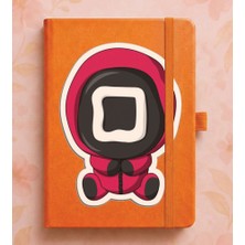 Adasena Tarihsiz 224 Sayfa Termo Defter Baskılı Desenli 13X21 cm Turuncu - SQUID001310