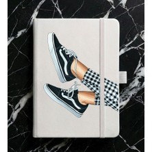 Adasena Tarihsiz 192 Sayfa Mini Termo Defter Baskılı Desenli 9X14 cm Beyaz - Relax