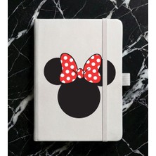Adasena Tarihsiz 192 Sayfa Mini Termo Defter Baskılı Desenli 9X14 cm Beyaz - Minnie