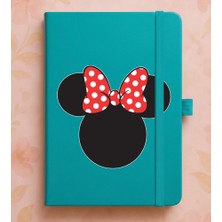 Adasena Tarihsiz 192 Sayfa Mini Termo Defter Baskılı Desenli 9X14 cm Turkuaz - Minnie