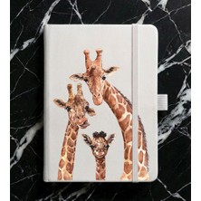 Adasena Tarihsiz 224 Sayfa Termo Defter Baskılı Desenli 13X21 cm Beyaz - Aile