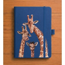 Adasena Tarihsiz 224 Sayfa Termo Defter Baskılı Desenli 13X21 cm Lacivert - Aile