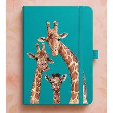 Adasena Tarihsiz 224 Sayfa Termo Defter Baskılı Desenli 13X21 cm Turkuaz - Aile