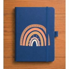Adasena Tarihsiz 192 Sayfa Mini Termo Defter Baskılı Desenli 9X14 cm Lacivert - Rainbow