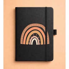 Adasena Tarihsiz 224 Sayfa Termo Defter Baskılı Desenli 13X21 cm Siyah - Rainbow