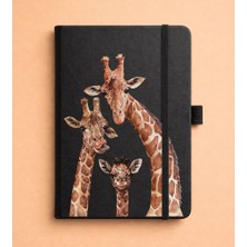 Adasena Tarihsiz 192 Sayfa Mini Termo Defter Baskılı Desenli 9X14 cm Siyah - Aile