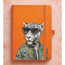 Adasena Tarihsiz 224 Sayfa Termo Defter Baskılı Desenli 13X21 cm Turuncu - Karizma Kaplan