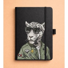 Adasena Tarihsiz 224 Sayfa Termo Defter Baskılı Desenli 13X21 cm Siyah - Karizma Kaplan