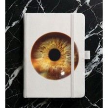 Adasena Tarihsiz 224 Sayfa Termo Defter Baskılı Desenli 13X21 cm Beyaz - Iris