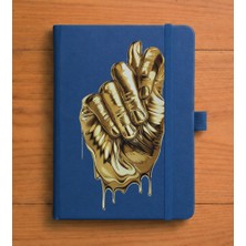 Adasena Tarihsiz 224 Sayfa Termo Defter Baskılı Desenli 13X21 cm Lacivert - Nah