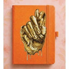 Adasena Tarihsiz 192 Sayfa Mini Termo Defter Baskılı Desenli 9X14 cm Turuncu - Nah