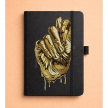 Adasena Tarihsiz 192 Sayfa Mini Termo Defter Baskılı Desenli 9X14 cm Siyah - Nah