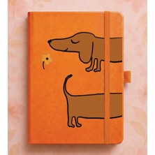 Adasena Tarihsiz 192 Sayfa Mini Termo Defter Baskılı Desenli 9X14 cm Turuncu - Dostköpek