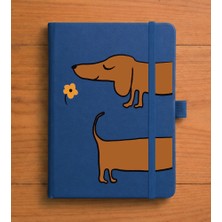 Adasena Tarihsiz 192 Sayfa Mini Termo Defter Baskılı Desenli 9X14 cm Lacivert - Dostköpek