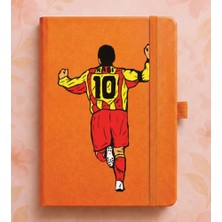 Adasena Tarihsiz 224 Sayfa Termo Defter Baskılı Desenli 13X21 cm Turuncu - HAGI10