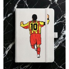 Adasena Tarihsiz 192 Sayfa Mini Termo Defter Baskılı Desenli 9X14 cm Beyaz - HAGI10