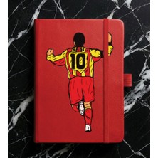 Adasena Tarihsiz 224 Sayfa Termo Defter Baskılı Desenli 13X21 cm Kırmızı - HAGI10