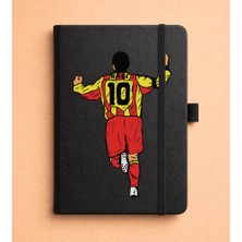 Adasena Tarihsiz 192 Sayfa Mini Termo Defter Baskılı Desenli 9X14 cm Siyah - HAGI10