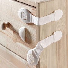 Braventa Collection Çocuk Çekmece Kilidi ve Dolap Kilidi Bebek Güvenlik Koruma Kilidi Koruyucu Kilit 10 Adet