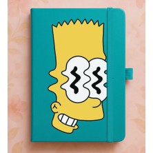 Adasena Tarihsiz 224 Sayfa Termo Defter Baskılı Desenli 13X21 cm Turkuaz - Bart