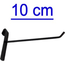 PremiumPort 80 Adet 10 cm Siyah Metal Kanca, Mağaza ve Askı Düzeni Seti