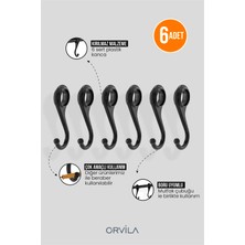 PremiumPort 6'lı Mutfak ve Banyo Askısı Yedek Kancaları Seti