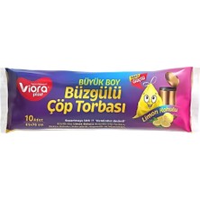 Viora Çöp Torbası Büzgülü Büyük Boy Limon