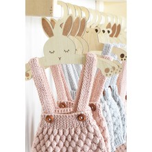 PremiumPort Sevimli Ahşap Tavşan Bebek Elbise Askısı, Şık ve Dayanıklı Tasarım