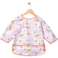 Baby Su Geçirmez Kollu Bebek Mama Önlüğü – Tavşan Desenli (6-24 Ay)