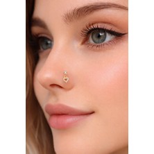 Sacce Scarves & Accessories Gold Renk 925 Ayar Gümüş Kalp Sallantılı Hızma